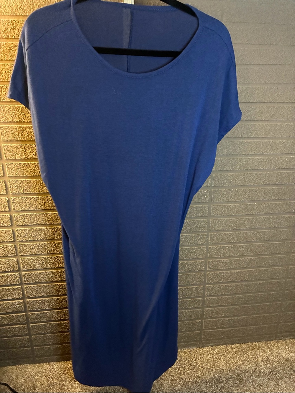 Source Unknown Short Sleeve Midi Dress in Royal Blue